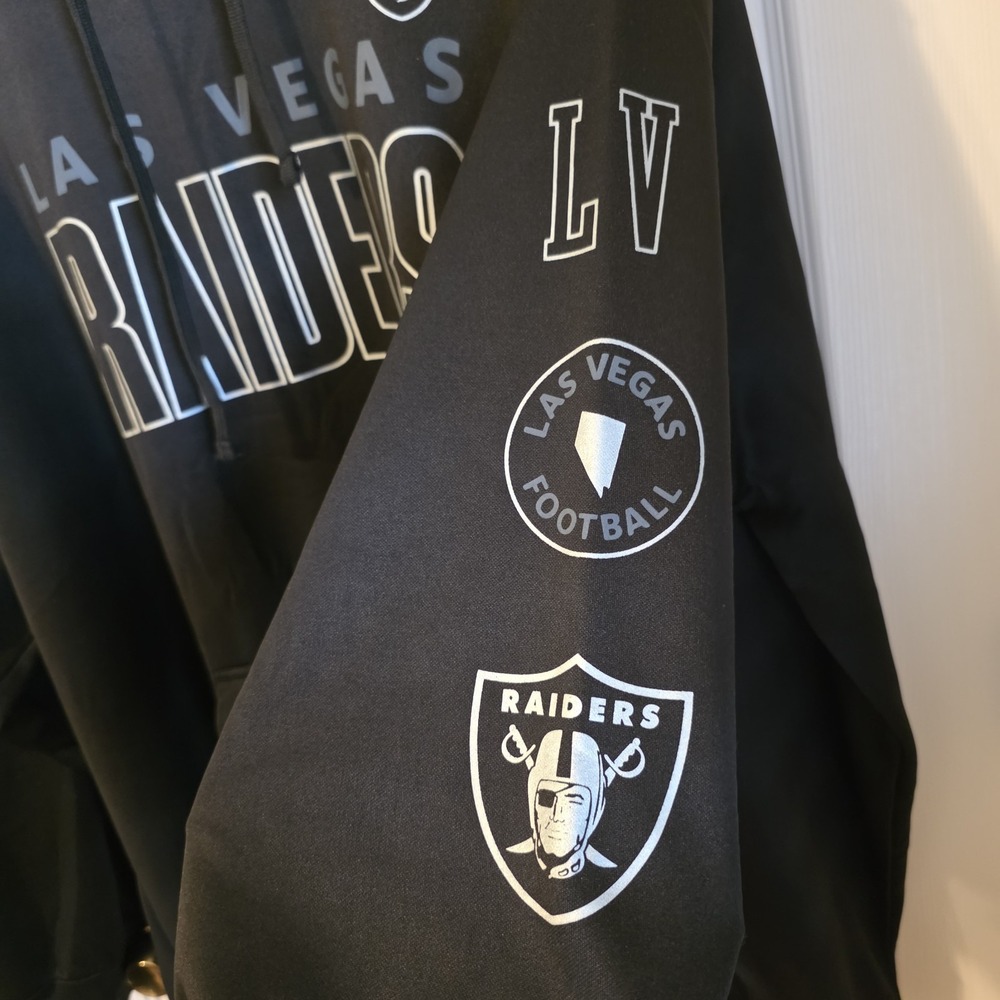 Oakland Raiders Black‎ Hoodie Mens 6XL Big Tall Sweatshirt NFL Fanatics New NWOT